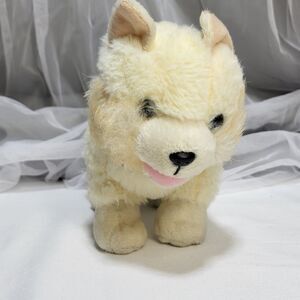 Our Generation White Pomeranian Dog Plush Stuffed Animal Posable Pet For Doll